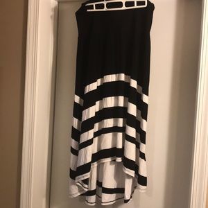 Asymmetrical maxi skirt